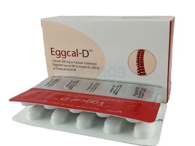 Eggcal-D 500mg+200IU Tablet