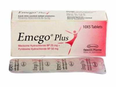 Emego Plus 25 mg+50 mg Tablet