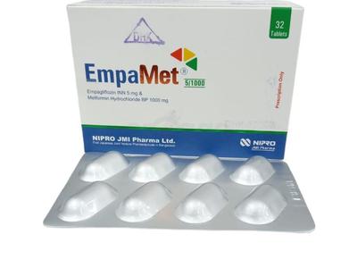 EmpaMet 5/1000 5 mg + 1000 mg Tablet