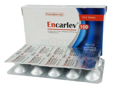 encarlev 100 25 mg + 200 mg + 100 mg Tablet
