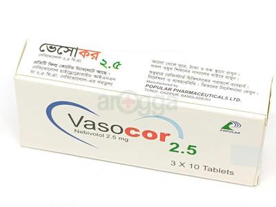 Vasocor 2.5 mg Tablet