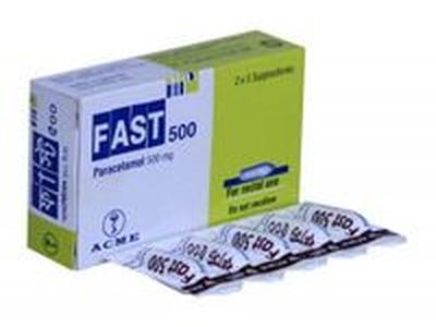 Fast 500 Suppository 500mg Suppository