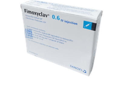 Fimoxyclav 0.6 IV 500mg+100mg/10ml Injection