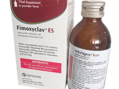 Fimoxyclav ES 600mg+42.9mg/5ml Powder For Suspension