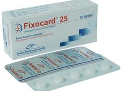 Fixocard 25 5mg+25mg Tablet