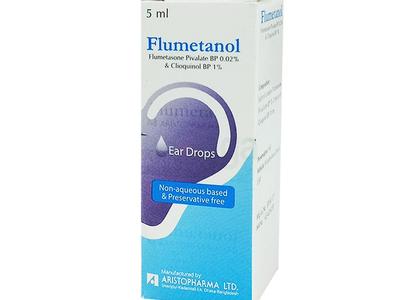 Flumetanol 1 gm + .02 gm/100 ml Ear Drop