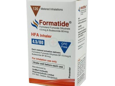 Formatide 4.5/80 HFA 80 mcg + 4.5 mcg/Puff Inhalation Aerosol