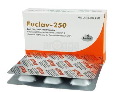 Fuclav-250 250 mg + 62.5 mg Tablet