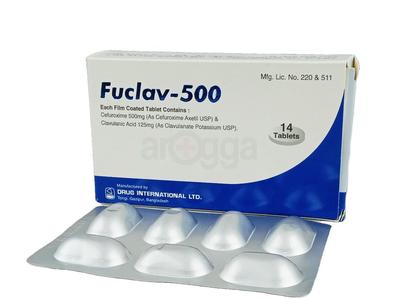 Fuclav-500 500 mg + 125 mg Tablet
