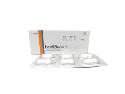 Furotil Plus 500 mg+125 mg Tablet