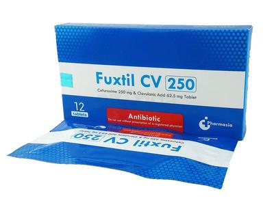 Fuxtil CV 250 250 mg + 62.5 mg Tablet