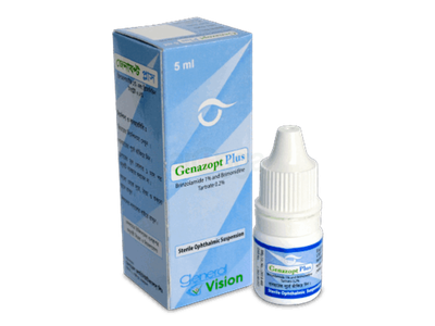 Genazopt Plus 1%+0.2% Ophthalmic Suspension