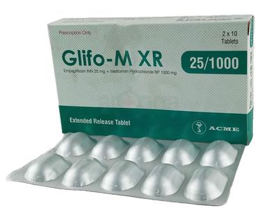 Glifo-M XR 25/1000 25 mg + 1000 mg Xr Tablet