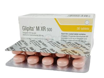 Glipita M XR 500 500 mg + 50 mg Er Tablet