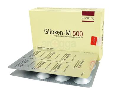 Glipxen-m 500 2.5 mg + 500 mg Tablet