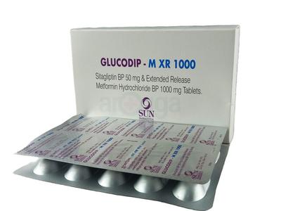 Glucodip-M XR 1000 1000 mg + 50 mg Er Tablet