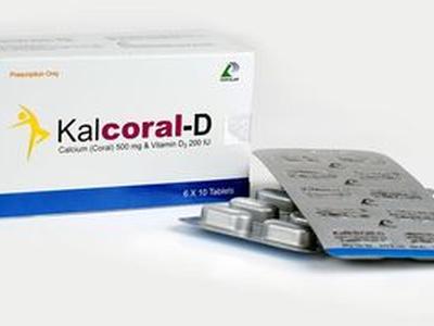 Kalcoral-D 500mg+200IU Tablet