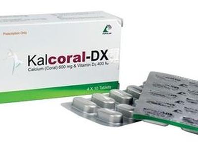 Kalcoral-DX 600mg+400IU Tablet