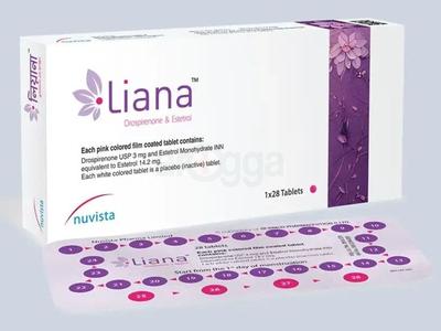 Liana 3 mg + 14.2 mg Tablet