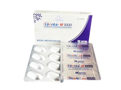 Lijenta-M 1000 2.5 mg + 1000 mg Tablet
