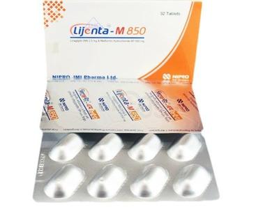 Lijenta-M 850 2.5 mg + 850 mg Tablet