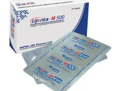 Lijenta-M 2.5 mg+500 mg Tablet