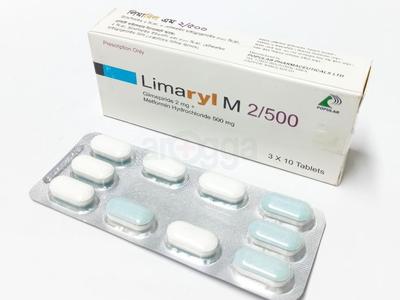 Limaryl M 2/500 2 mg + 500 mg Tablet