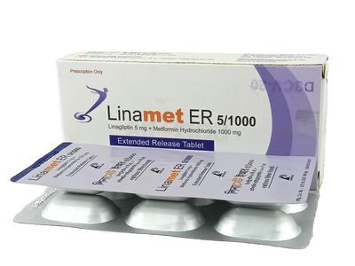 Linamet ER 5/1000 5 mg + 1000 mg Er Tablet