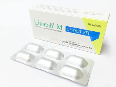 Linatab M5/1000 ER 5 mg + 1000 mg Er Tablet