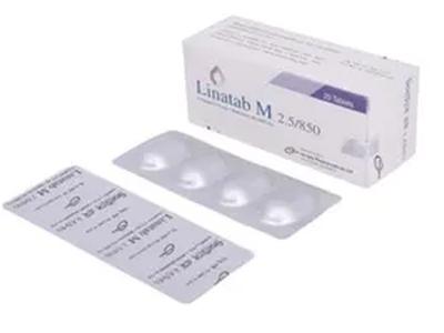Linatab M 2.5 mg+850 mg Tablet