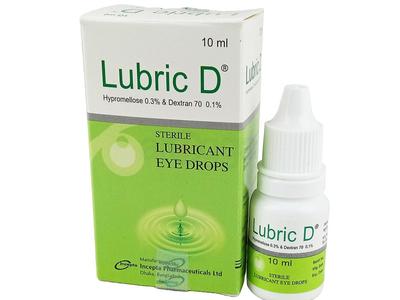 Lubric D 100 mg + 300 mg/100 ml Eye Drop