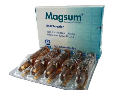 Magsum 2.5 gm/5 ml Injection