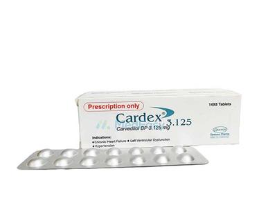 Cardex 3.125 mg Tablet