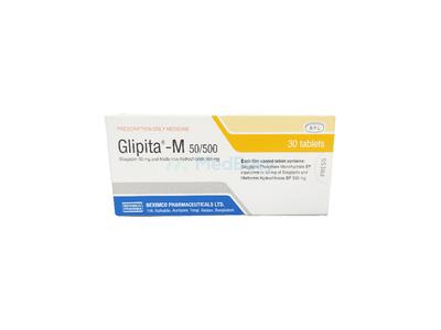 Glipita M 50 mg+500 mg Tablet