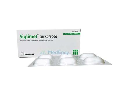 Siglimet XR 50 mg+1000 mg Tablet