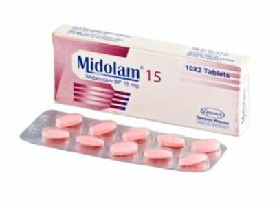 Midolam 15 mg Tablet