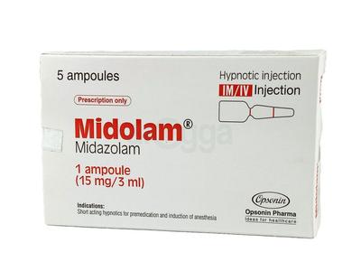 Midolam 15 mg/3 ml IM/IV Injection