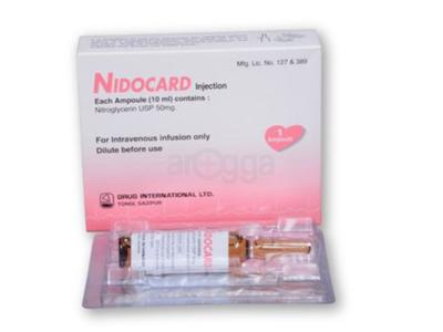 Nidocard 50 mg/10 ml Injection