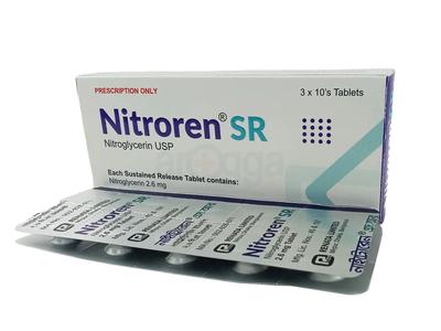 Nitroren SR 2.6 mg Tablet