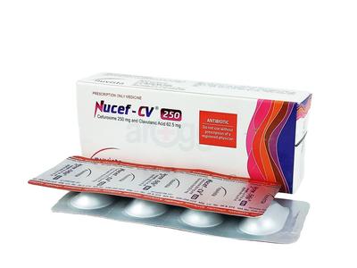 Nucef CV 250 250 mg + 62.5 mg Tablet