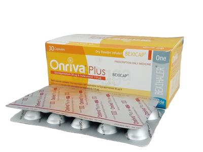 Onriva Plus Bexicap 50 mcg + 110 mcg Inhalation Capsule