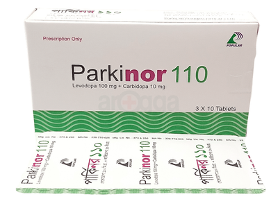 Parkinor 110 10 mg + 100 mg Tablet
