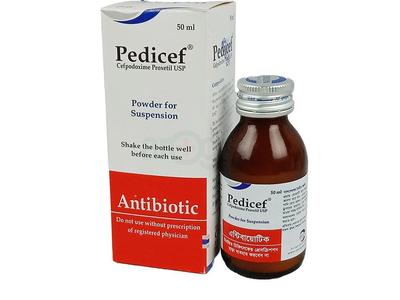 Pedicef 40 mg/5 ml Powder for Suspension
