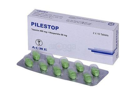 Pilestop 450 mg + 50 mg Tablet