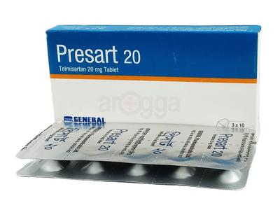 Presart 20 20 mg Tablet