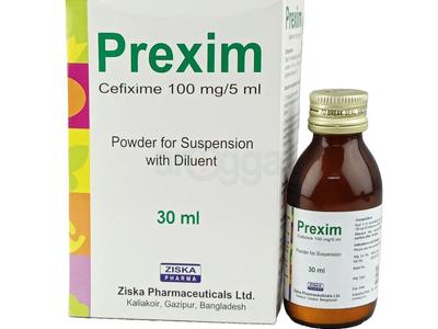 Prexim 100 mg/5 ml Powder for Suspension