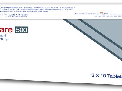 Paincare 500 mg+20 mg Tablet