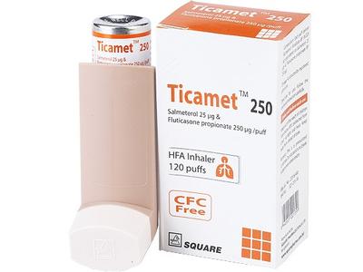 Ticamet 25 mcg+250 mcg Inhaler