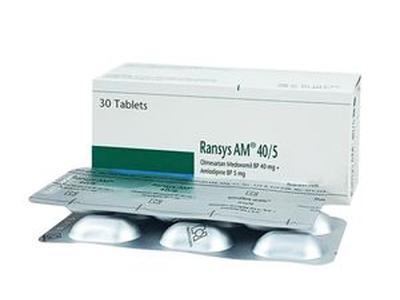 Ransys AM 40 5mg+40mg Tablet