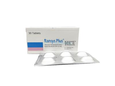 Ransys Plus 20 mg+12.5 mg Tablet